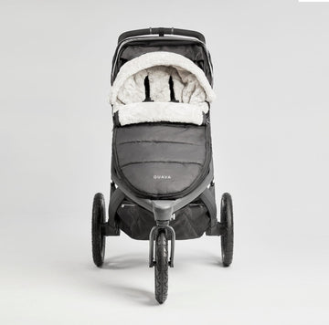 slightly unzipped front view of the Roam Performance Footmuff